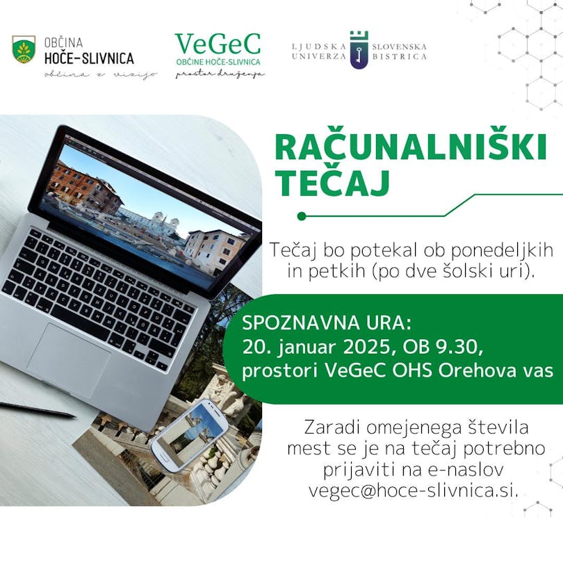 Začetni računalniški tečaj - spoznavna ura